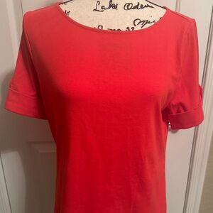 NWT Michael Kors Women’s Sea Coral Short Sleeve Crew Neck Top Size Medium